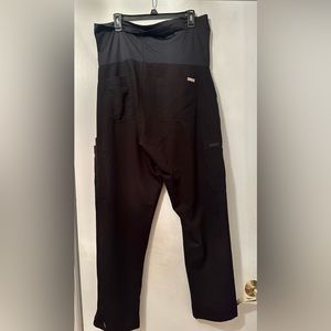 Figs technical maternity black  scrub pants size XL
